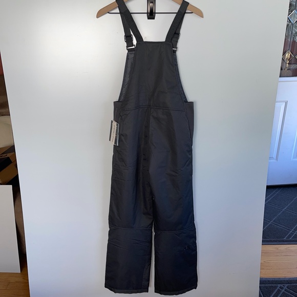 Arctic Youth Insulated Bib Overalls Charcoal Size Large NWT - Picture 4 of 9